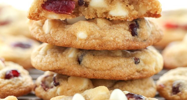 Soft-Baked White Chocolate Chip Cranberry Cookies