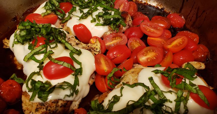 Balsamic Glazed Caprese Chicken