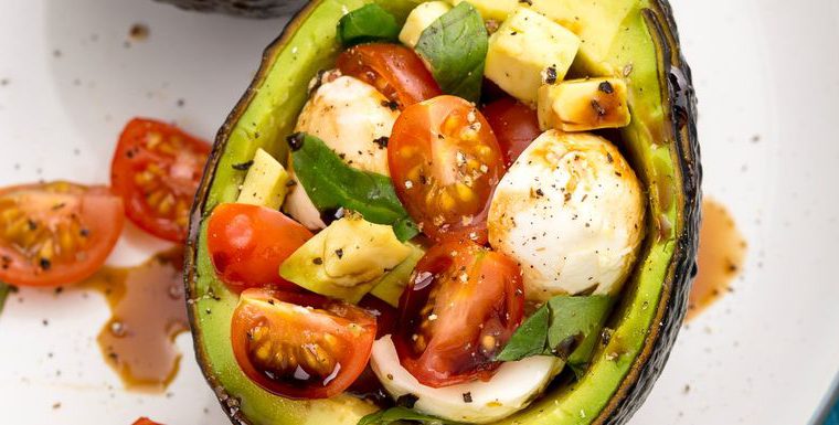 Caprese Stuffed Avocados
